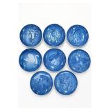 Bing & Grï¿½ndahl 8pc Annual Plates 1982-1989
