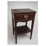 Mahogany Federal Style Two-Tier Nightstand