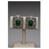 Judith Ripka Sterling Silver 18K Gold Earrings