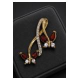 GSK Sterling Silver Butterfly Brooch