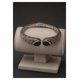 Sterling Silver Ornate Cuff Bracelet 29.8g