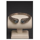 Sterling Silver Topaz Cuff Bracelet 30.3g