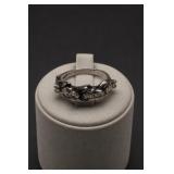 Sterling Silver Frog Ring, Size 6