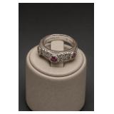 Judith Ripka Sterling Silver CZ Ring Size 8