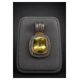 David Yurman Sterling Silver & 14K Gold Pendant