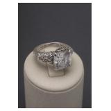Judith Ripka Sterling Silver Ring Size 8