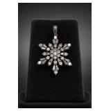 Sterling Silver Snowflake Pendant