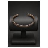 Sterling Silver Flat Pipe Cuff Bracelet 10.8g