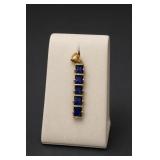 Sterling Silver Sapphire Pendant