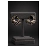 David Yurman Sterling Silver & 14K Gold Earrings