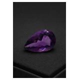 11.5ct Natural Amethyst Pear Cut Loose Gemstone