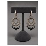 Judith Ripka Sterling Silver Dangle Earrings