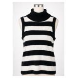 Gianni Bini Striped Sweater Vest M Petite