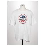 Hurley White Graphic T-Shirt 100% Cotton Size M
