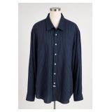 Joseph Abboud XXL Linen Cotton Striped Shirt