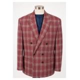 Gino Vitale GV815 Plaid Sport Coat, Size 44W-R
