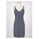 Love Culture Striped Sleeveless Dress