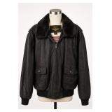 Luxury Lane Navy Landing Leathers Jacket US L