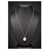 Sterling Silver Pearl Pendant Necklace