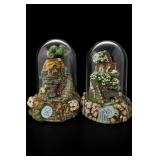 Franklin Mint Cottage Figurines, Set Of 2