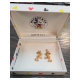 Van Dell Mickey Mouse 14K Gold Fill Pair