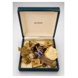 Hickok Cufflinks, Tie Clips & Pins With Box