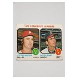 1972 Strikeout Leaders Carlton & Ryan Card