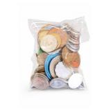 Mixed Assorted Coins And Coin-Like Pieces