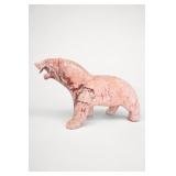 Pink Veined Bear Sculpture