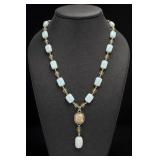 Amazonite Beaded Pendant Necklace