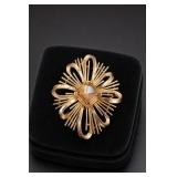 Trifari Sunburst Brooch