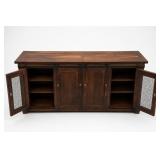 Parota Wood TV Console Cabinet