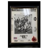 Signed Steve McMichael Chicago Bears Framed Photo