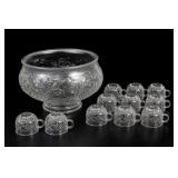 Jeanette Glass Fruit Punch Bowl Set