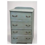 French Provincial Green Five-Drawer Dresser