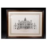 Eaton Hall Engraving H. Hulbergh Framed Print