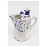 Blue Floral Ceramic Teapot Made In China