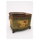 Hand-Painted Floral Tole Planter