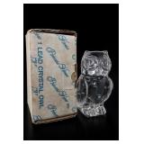 Princess House Lead Crystal Owl Figurine