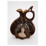 Jungfrau Porcelain Portrait Ewer Pitcher