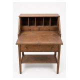 Antique Wooden Slant-Front Secretary Desk