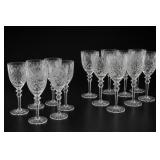 Cut Crystal Wine Glass Set