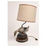 Mallard Duck Figural Table Lamp With Shade