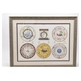 Sèvres Porcelain Lithograph Print, Framed