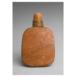 Chinese Snuff Bottle With Ornate Stopper