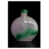 Chinese Jade Snuff Bottle With Stopper