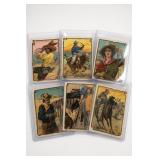 Hassan Cowboy Series Cigarette Cards, 6-Card Lot