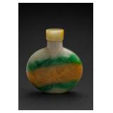 Chinese Jadeite Snuff Bottle With Stopper