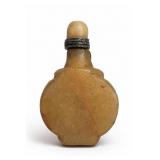 Chinese Banded Agate Snuff Bottle With Stopper