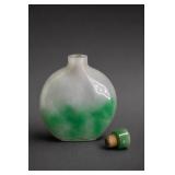 Chinese Jadeite Snuff Bottle With Stopper